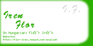 iren flor business card